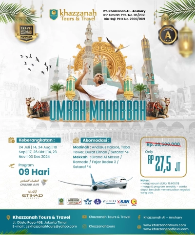 UMROH MAHABBAH 9H BY EY/WY