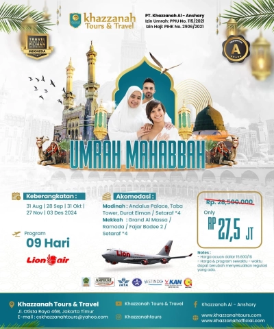 UMROH MAHABBAH 09H BY LION AIRLINES