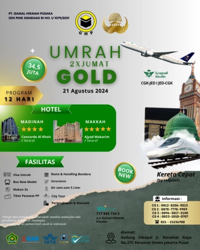 Umroh Gold 12 Hari