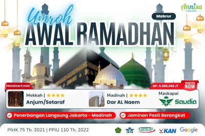 Umroh Awal Ramadhan 1446 H - Free Kereta Cepat