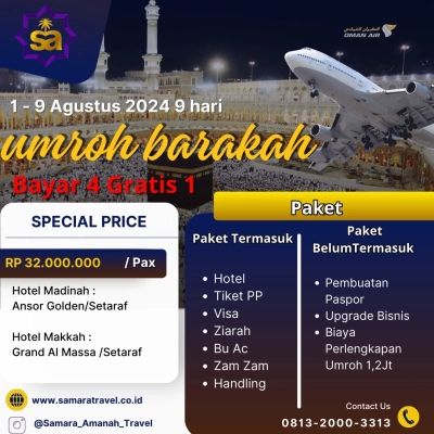 Umroh Bayar 4 Gratis 1