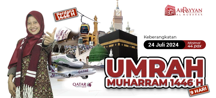 Umroh Muharram 9 Hari Free Tour Thaif & Kereta Cepat