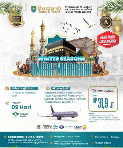 UMROH MAHABBAH AKHIR TAHUN 9H BY SV